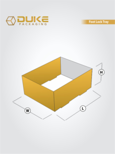 Double Wall Foot Lock Tray Boxes