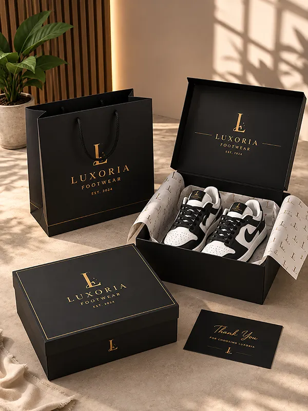 Custom Luxury Shoe Boxes with Logo Wholesale