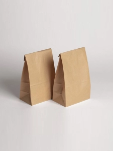 Custom Printed Box Bottom Kraft Bags