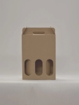 Three Wine Bottle Carriers with Insert