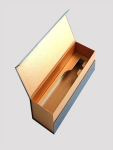 Gold Foil Liquor Hinged Box with Insert