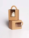 Kraft Cake Boxes with Handle