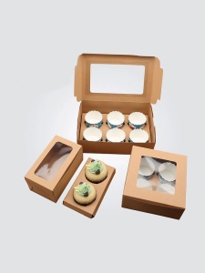 Custom PVC Window Cake Boxes with Insert