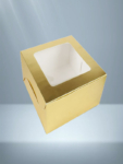 Metallic Gold Cake Box