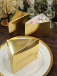Metallic Gold Cake Box