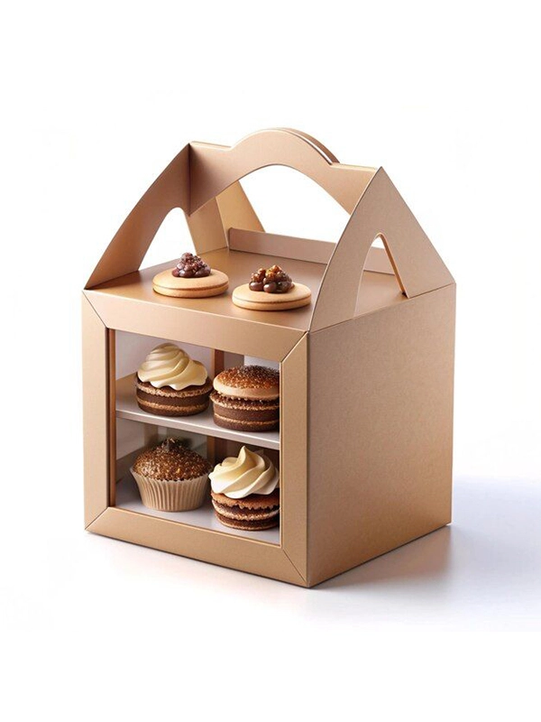 Kraft Cake Boxes with Handle