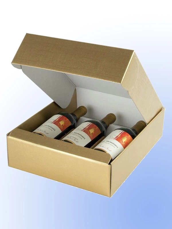 Three Wine Bottle Carriers with Insert