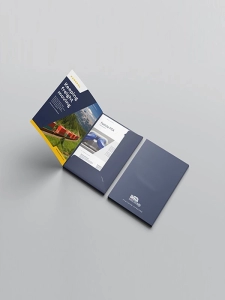 Custom Presentation Folders with Business Card Slot