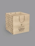 Custom Printed Box Bottom Kraft Bags