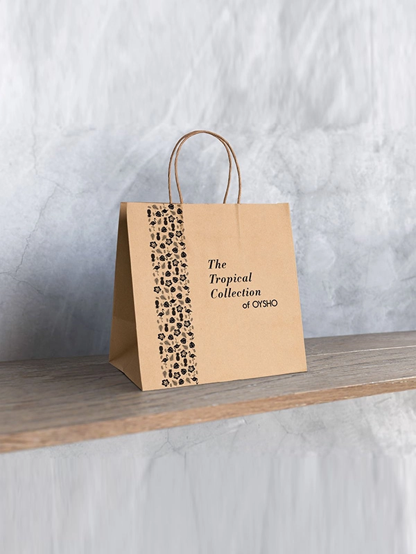 Custom Printed Box Bottom Kraft Bags