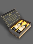 Foldable Metallic Paper Wine Boxes