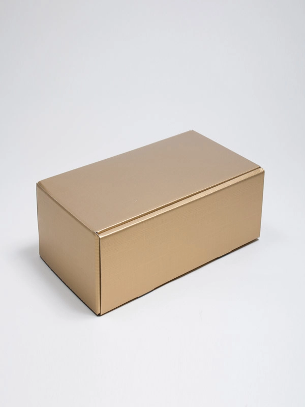 Foldable Metallic Paper Wine Boxes
